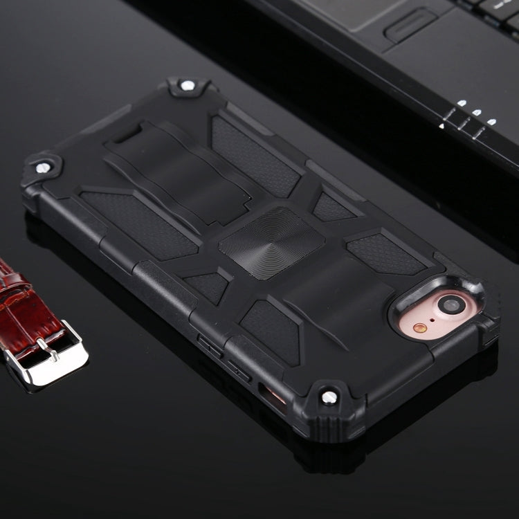 For iPhone SE 2022 / SE 2020 / 8 / 7 Shockproof TPU + PC Magnetic Protective Case with Holder