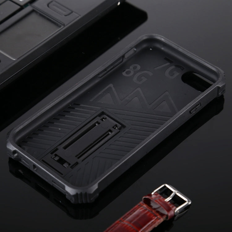 For iPhone SE 2022 / SE 2020 / 8 / 7 Shockproof TPU + PC Magnetic Protective Case with Holder