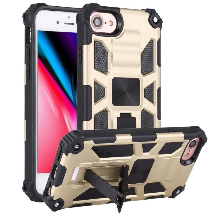 For iPhone SE 2022 / SE 2020 / 8 / 7 Shockproof TPU + PC Magnetic Protective Case with Holder
