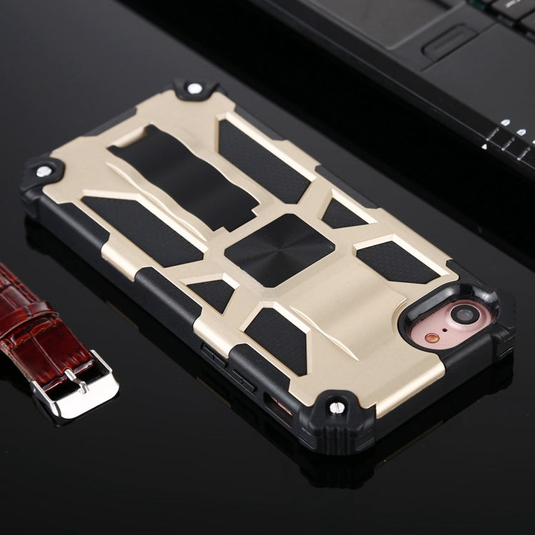 For iPhone SE 2022 / SE 2020 / 8 / 7 Shockproof TPU + PC Magnetic Protective Case with Holder
