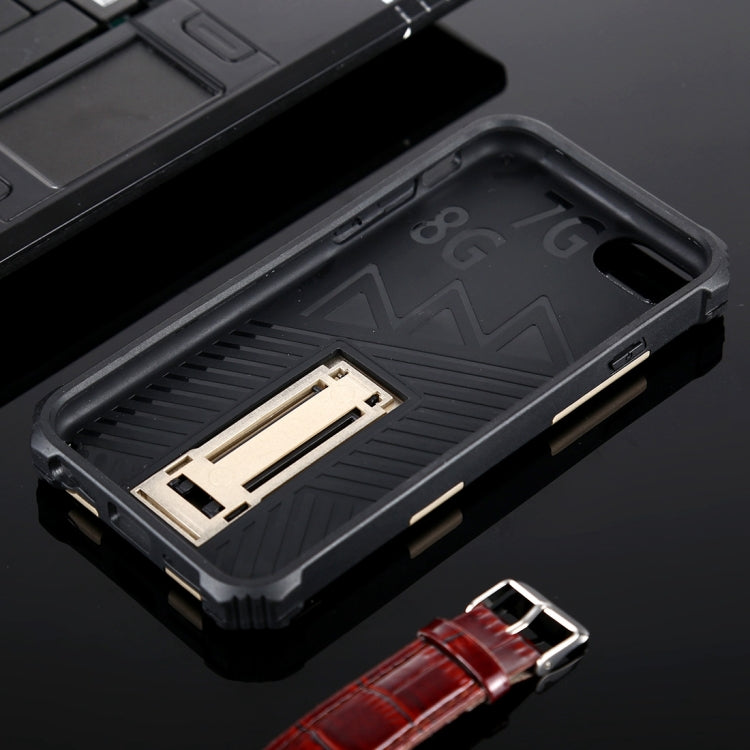 For iPhone SE 2022 / SE 2020 / 8 / 7 Shockproof TPU + PC Magnetic Protective Case with Holder
