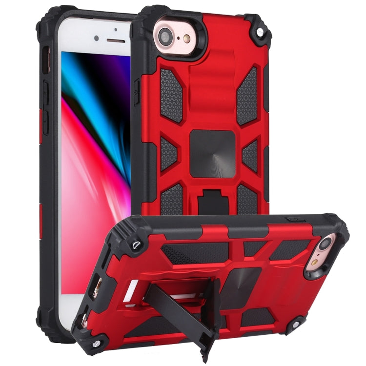 For iPhone SE 2022 / SE 2020 / 8 / 7 Shockproof TPU + PC Magnetic Protective Case with Holder