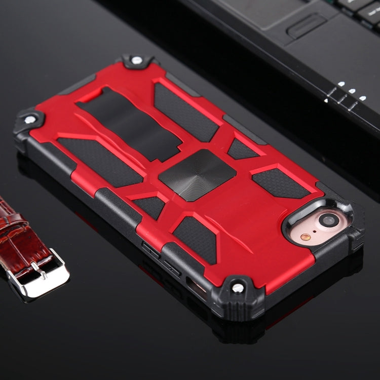 For iPhone SE 2022 / SE 2020 / 8 / 7 Shockproof TPU + PC Magnetic Protective Case with Holder