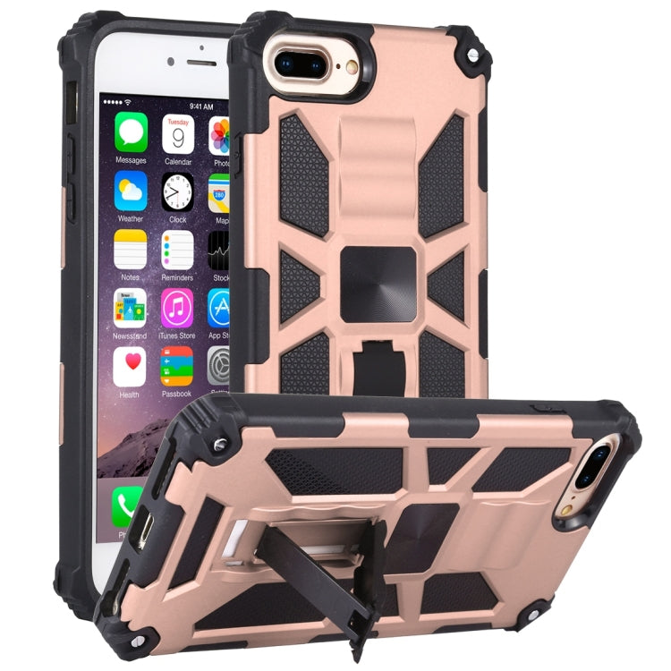 For iPhone 6 Plus Shockproof TPU + PC Magnetic Protective Case with Holder