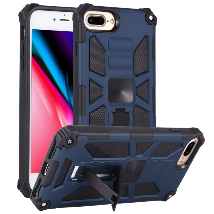 For iPhone 8 Plus / 7 Plus Shockproof TPU + PC Magnetic Protective Case with Holder