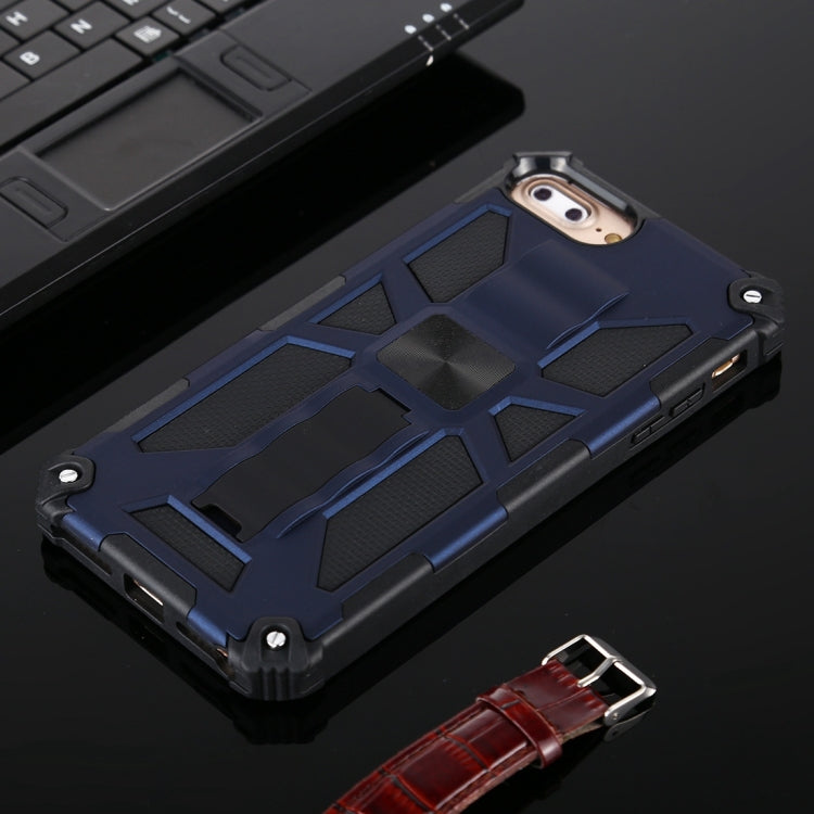 For iPhone 8 Plus / 7 Plus Shockproof TPU + PC Magnetic Protective Case with Holder