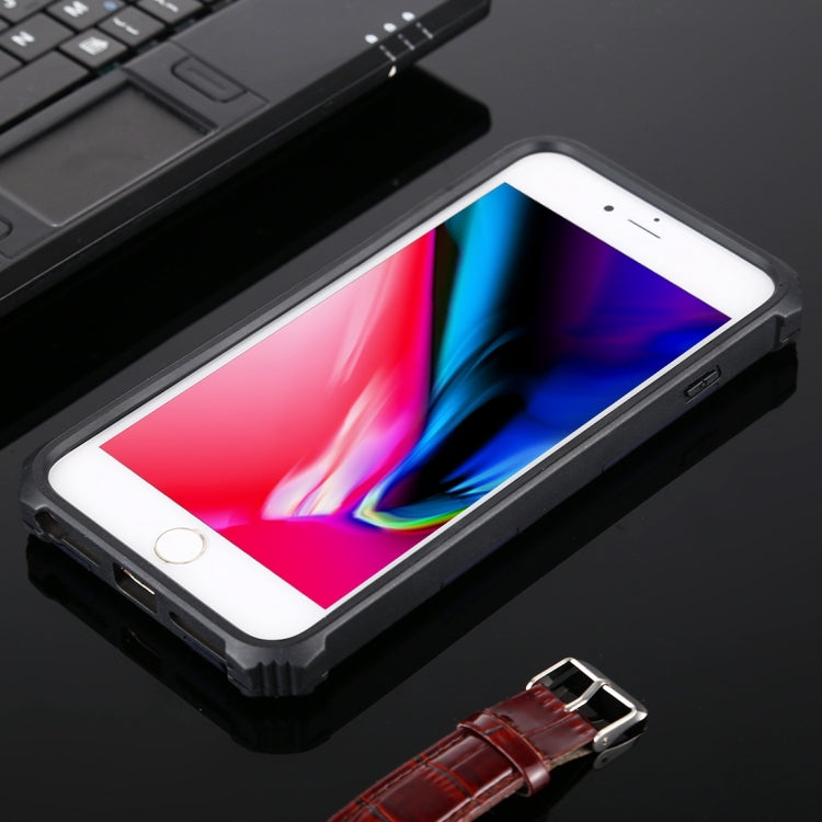 For iPhone 8 Plus / 7 Plus Shockproof TPU + PC Magnetic Protective Case with Holder