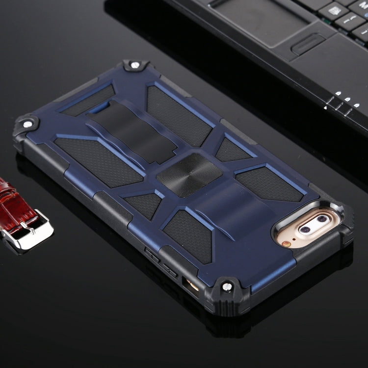 For iPhone 8 Plus / 7 Plus Shockproof TPU + PC Magnetic Protective Case with Holder
