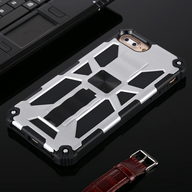 For iPhone 8 Plus / 7 Plus Shockproof TPU + PC Magnetic Protective Case with Holder