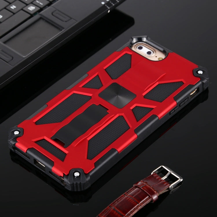 For iPhone 8 Plus / 7 Plus Shockproof TPU + PC Magnetic Protective Case with Holder