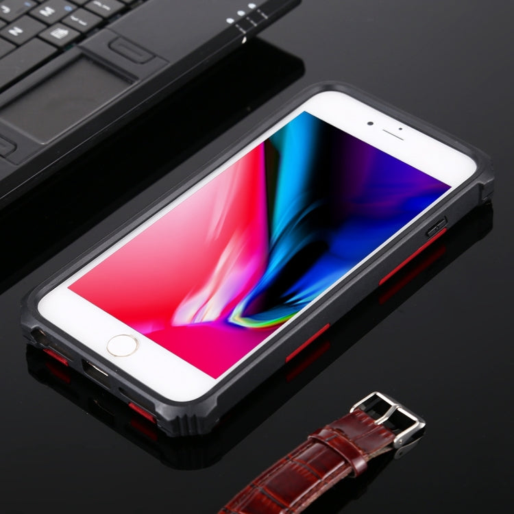 For iPhone 8 Plus / 7 Plus Shockproof TPU + PC Magnetic Protective Case with Holder