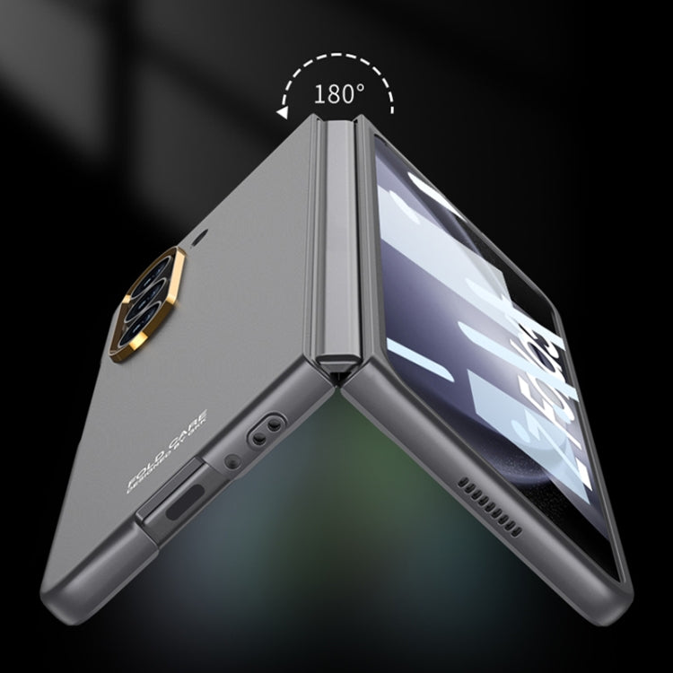 For Samsung Galaxy Z Fold5 GKK Integrated Ultra-thin Electroplating Lens Frame Phone Case