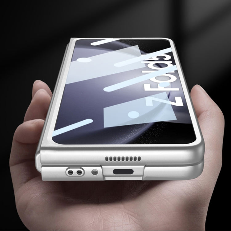 For Samsung Galaxy Z Fold5 GKK Integrated Ultra-thin Electroplating Lens Frame Phone Case