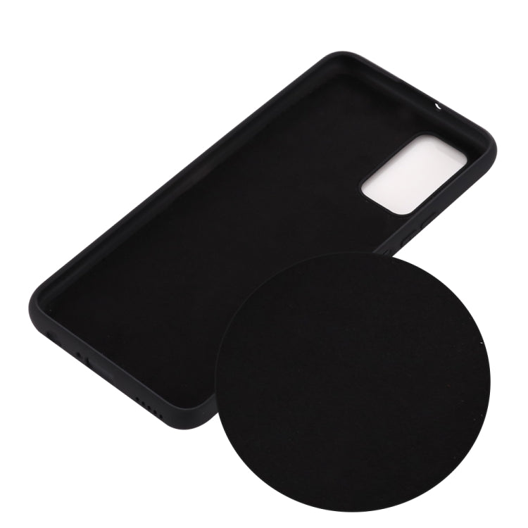 For Samsung Galaxy Note20 5G Pure Color Liquid Silicone Shockproof Full Coverage Case
