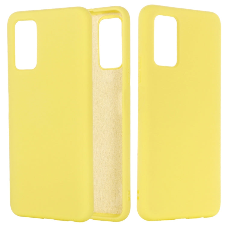 For Samsung Galaxy Note20 5G Pure Color Liquid Silicone Shockproof Full Coverage Case