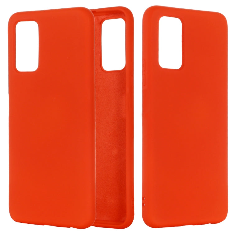 For Samsung Galaxy Note20 5G Pure Color Liquid Silicone Shockproof Full Coverage Case