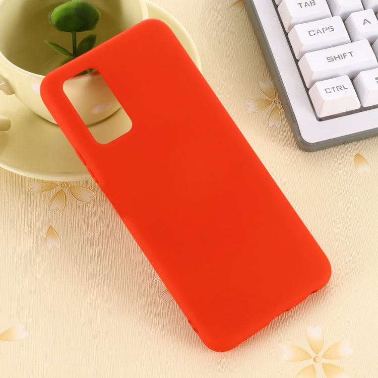 For Samsung Galaxy Note20 5G Pure Color Liquid Silicone Shockproof Full Coverage Case