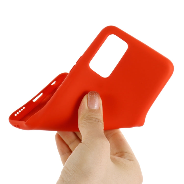 For Samsung Galaxy Note20 5G Pure Color Liquid Silicone Shockproof Full Coverage Case
