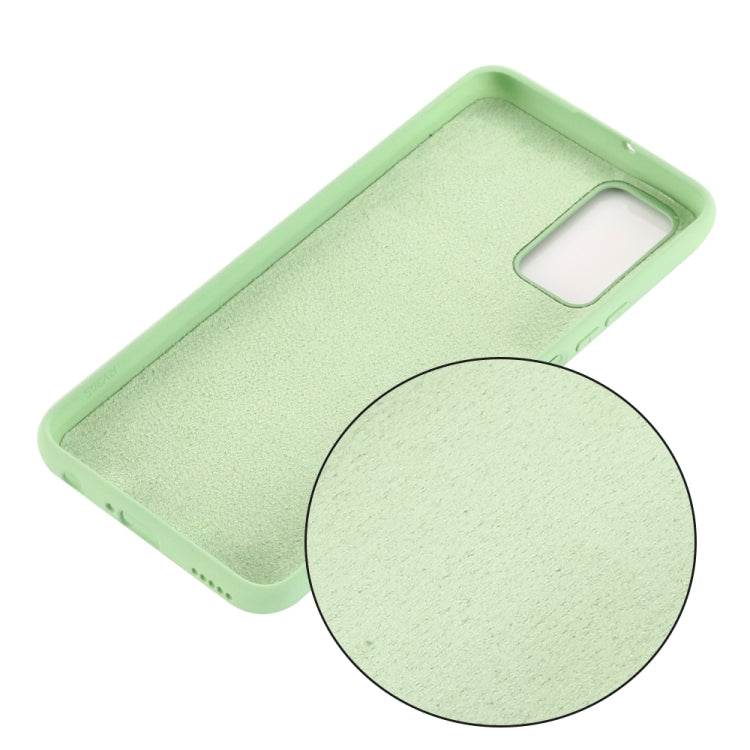 For Samsung Galaxy Note20 5G Pure Color Liquid Silicone Shockproof Full Coverage Case