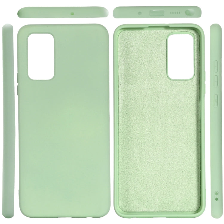 For Samsung Galaxy Note20 5G Pure Color Liquid Silicone Shockproof Full Coverage Case