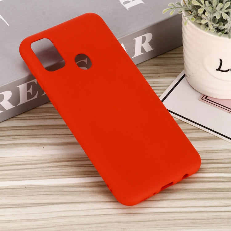 For Huawei P smart 2020 Pure Color Liquid Silicone Shockproof Full Coverage Case