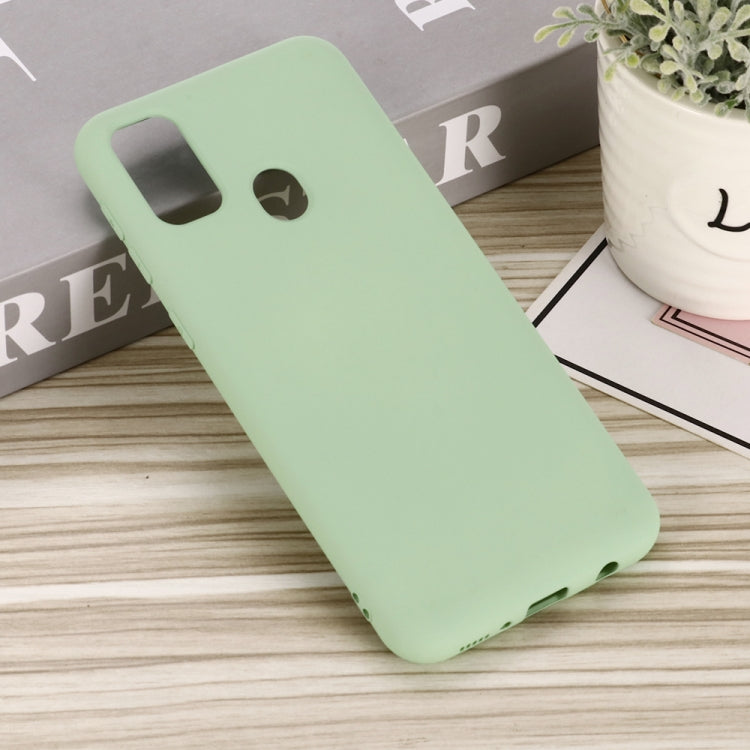 For Huawei P smart 2020 Pure Color Liquid Silicone Shockproof Full Coverage Case