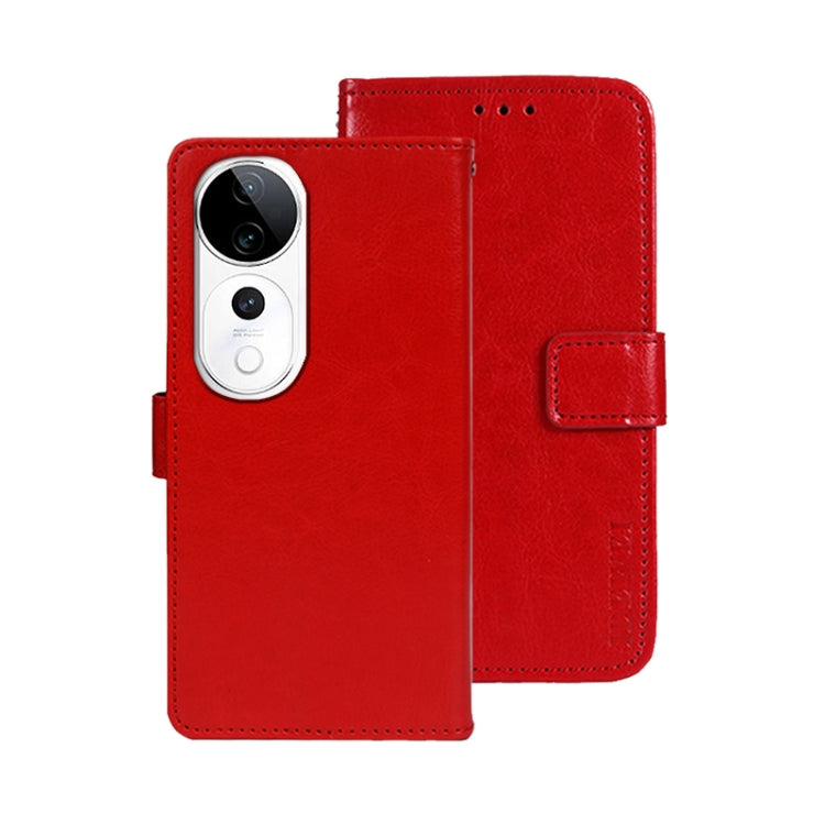 For vivo V40 5G idewei Crazy Horse Texture Leather Phone Case