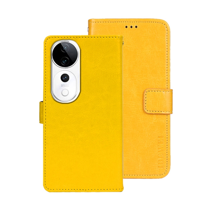 For vivo V40 5G idewei Crazy Horse Texture Leather Phone Case