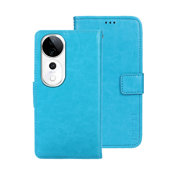 For vivo V40 5G idewei Crazy Horse Texture Leather Phone Case