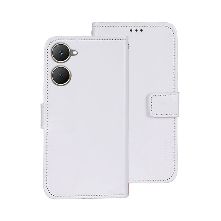 For vivo Y03 4G Global idewei Crazy Horse Texture Leather Phone Case