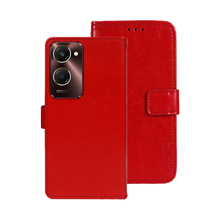 For vivo Y28s 5G idewei Crazy Horse Texture Leather Phone Case