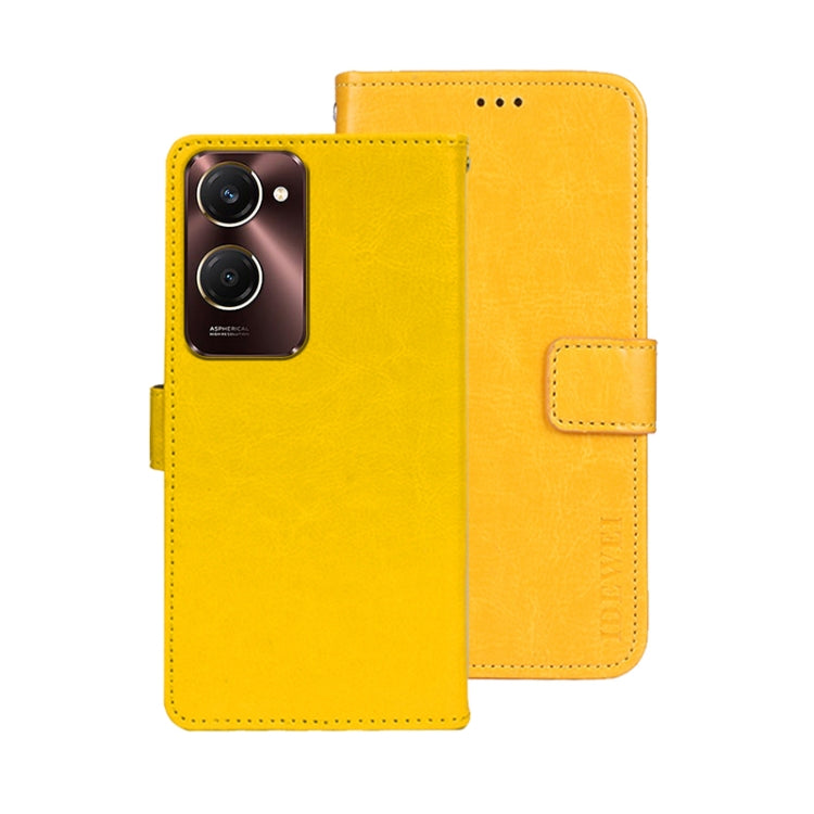 For vivo Y28s 5G idewei Crazy Horse Texture Leather Phone Case