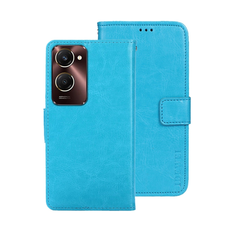 For vivo Y28s 5G idewei Crazy Horse Texture Leather Phone Case