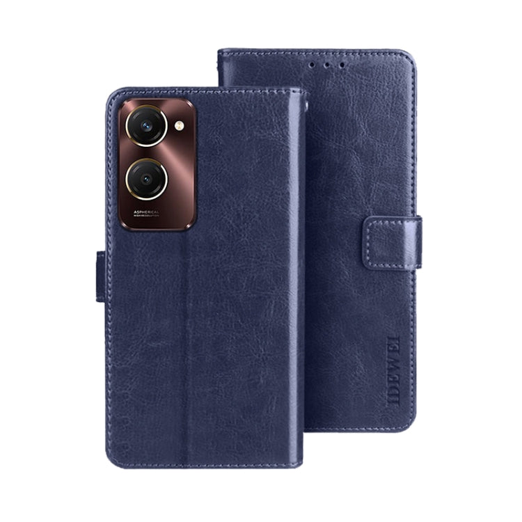 For vivo Y28s 5G idewei Crazy Horse Texture Leather Phone Case