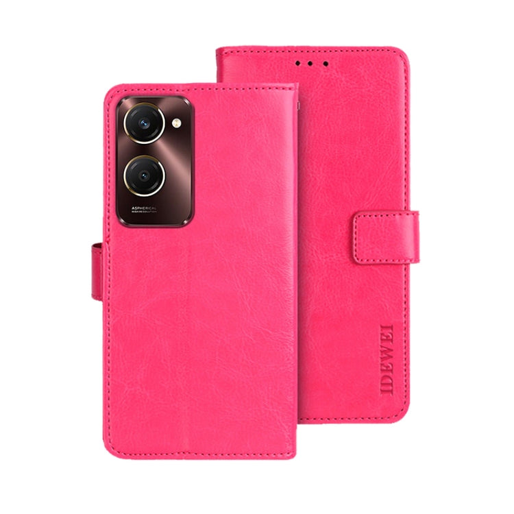 For vivo Y28s 5G idewei Crazy Horse Texture Leather Phone Case