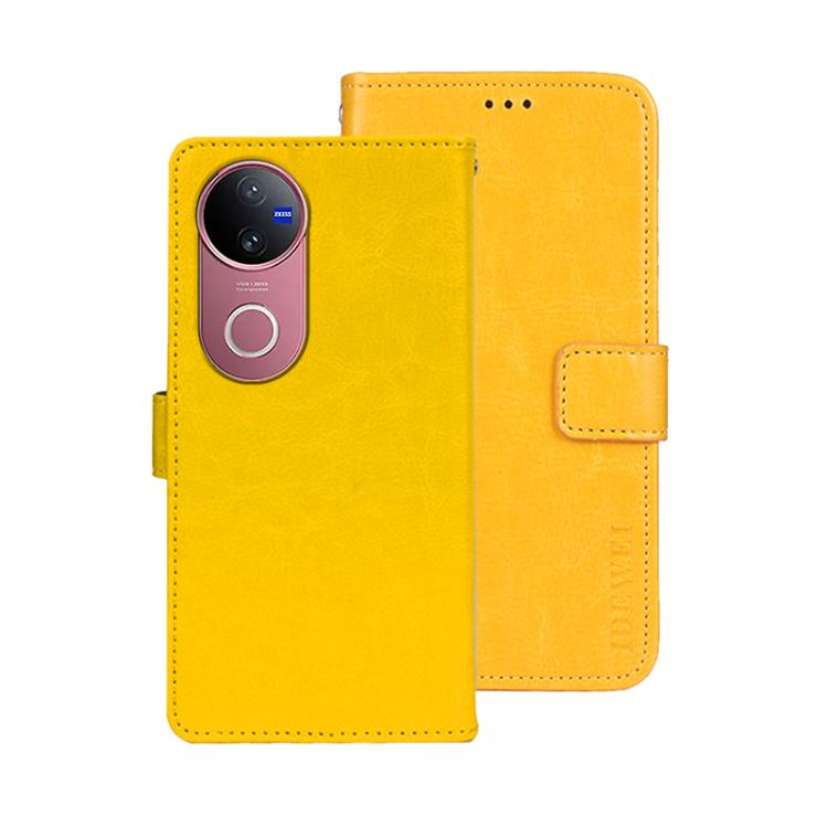 For vivo V50 5G Global idewei Crazy Horse Texture Leather Phone Case