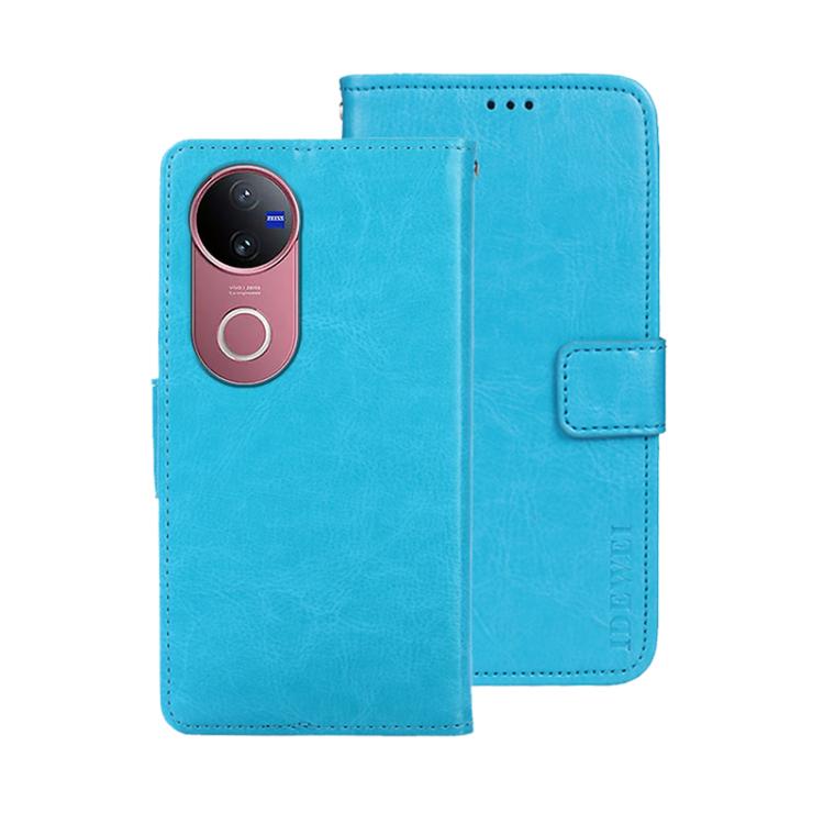 For vivo V50 5G Global idewei Crazy Horse Texture Leather Phone Case