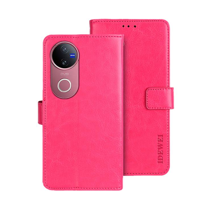 For vivo V50 5G Global idewei Crazy Horse Texture Leather Phone Case