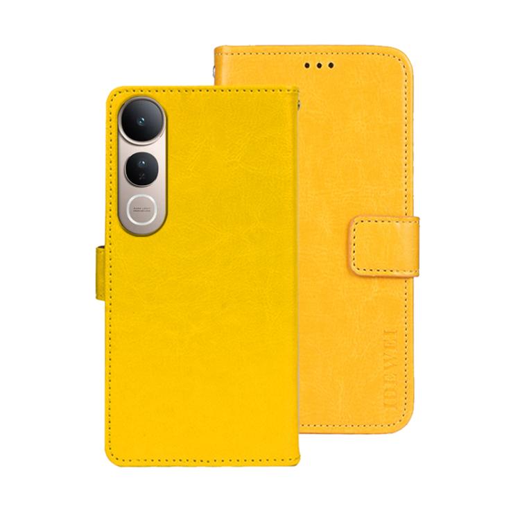 For vivo X200 FE idewei Crazy Horse Texture Leather Phone Case