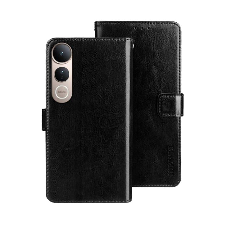 For vivo X200 FE idewei Crazy Horse Texture Leather Phone Case