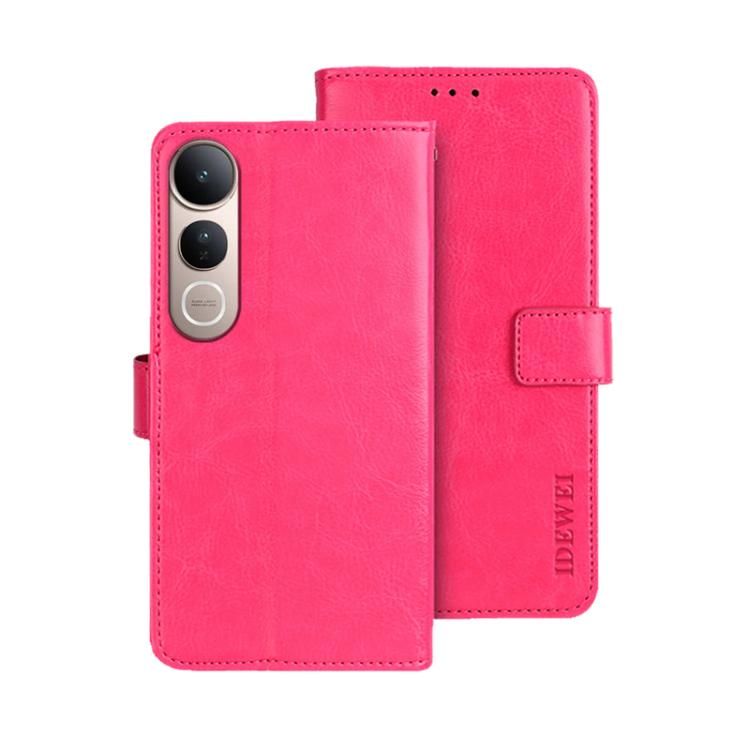 For vivo X200 FE idewei Crazy Horse Texture Leather Phone Case