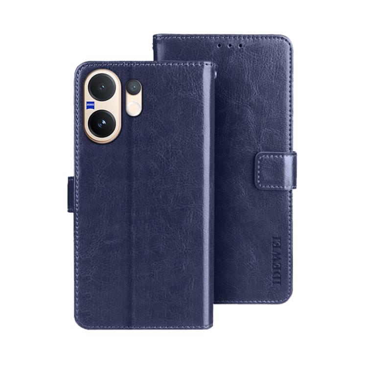 For vivo V60 5G idewei Crazy Horse Texture Leather Phone Case