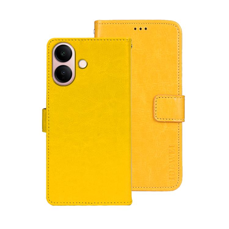 For vivo V60 Lite 5G idewei Crazy Horse Texture Leather Phone Case