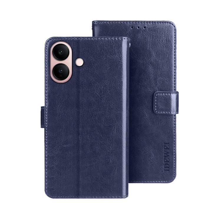 For vivo V60 Lite 5G idewei Crazy Horse Texture Leather Phone Case