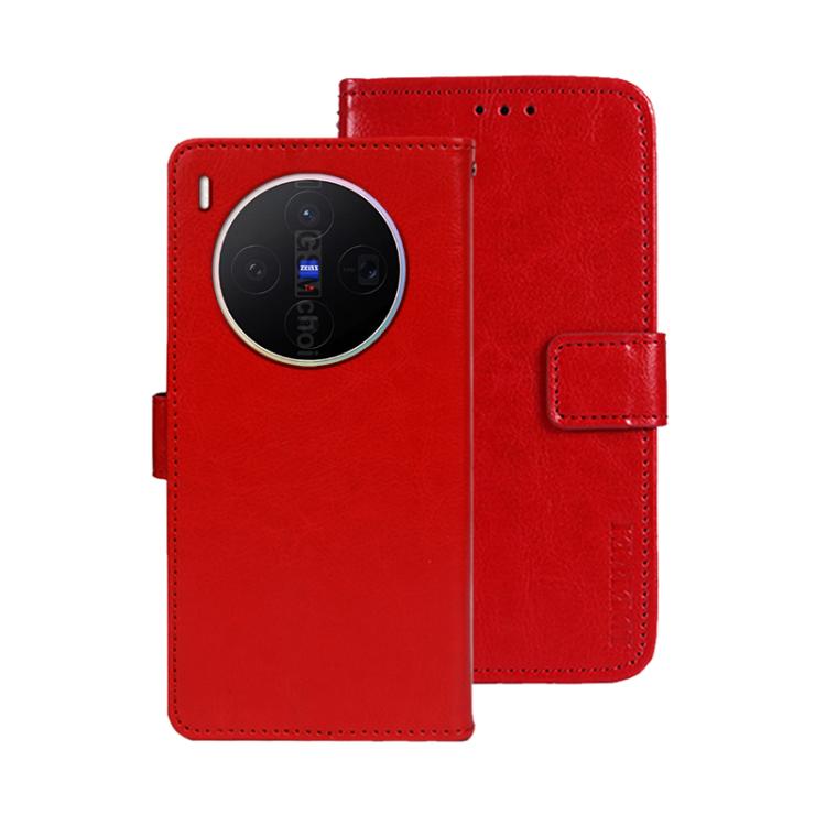For vivo X300 5G idewei Crazy Horse Texture Leather Phone Case