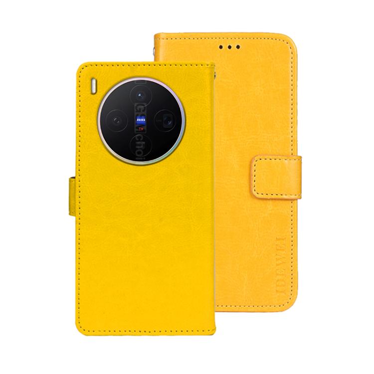 For vivo X300 5G idewei Crazy Horse Texture Leather Phone Case