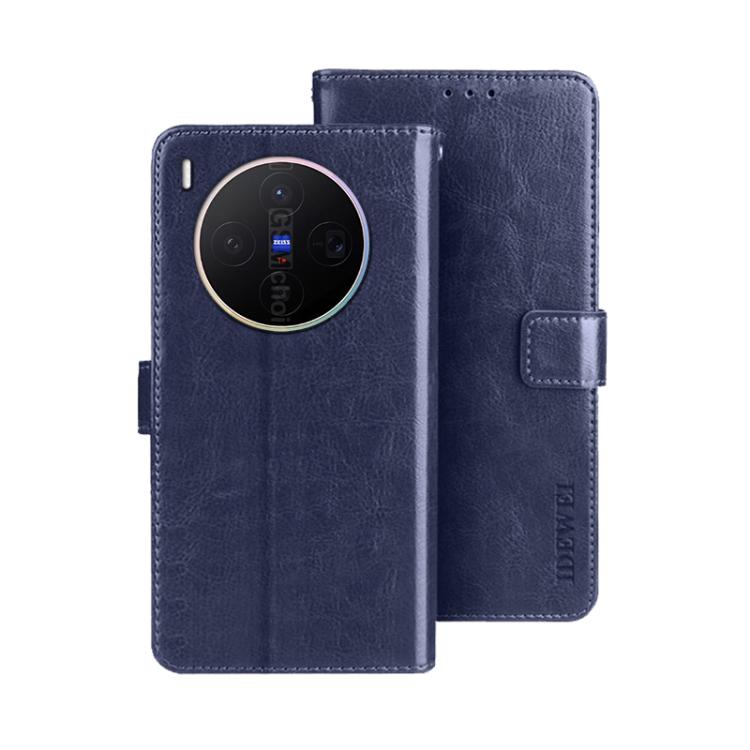 For vivo X300 5G idewei Crazy Horse Texture Leather Phone Case