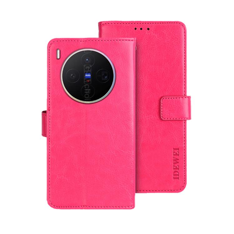 For vivo X300 5G idewei Crazy Horse Texture Leather Phone Case