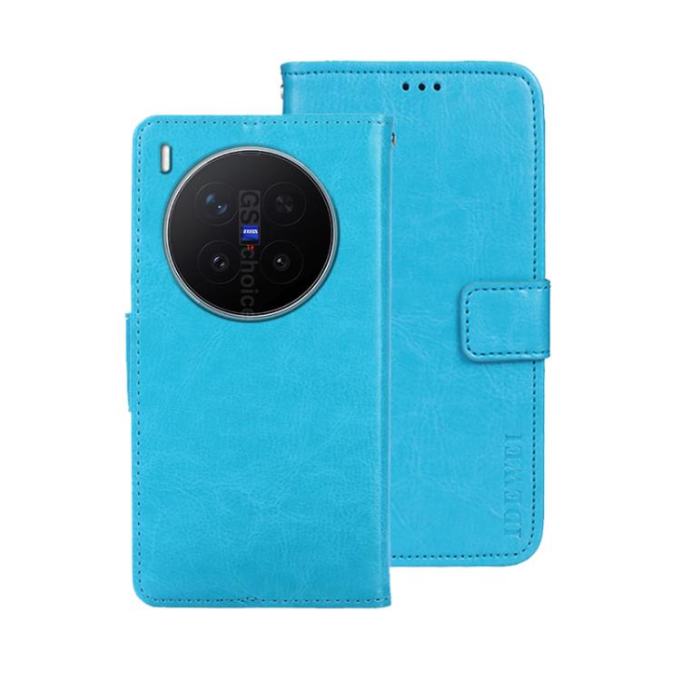 For vivo X300 Pro idewei Crazy Horse Texture Leather Phone Case