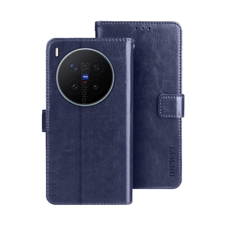 For vivo X300 Pro idewei Crazy Horse Texture Leather Phone Case